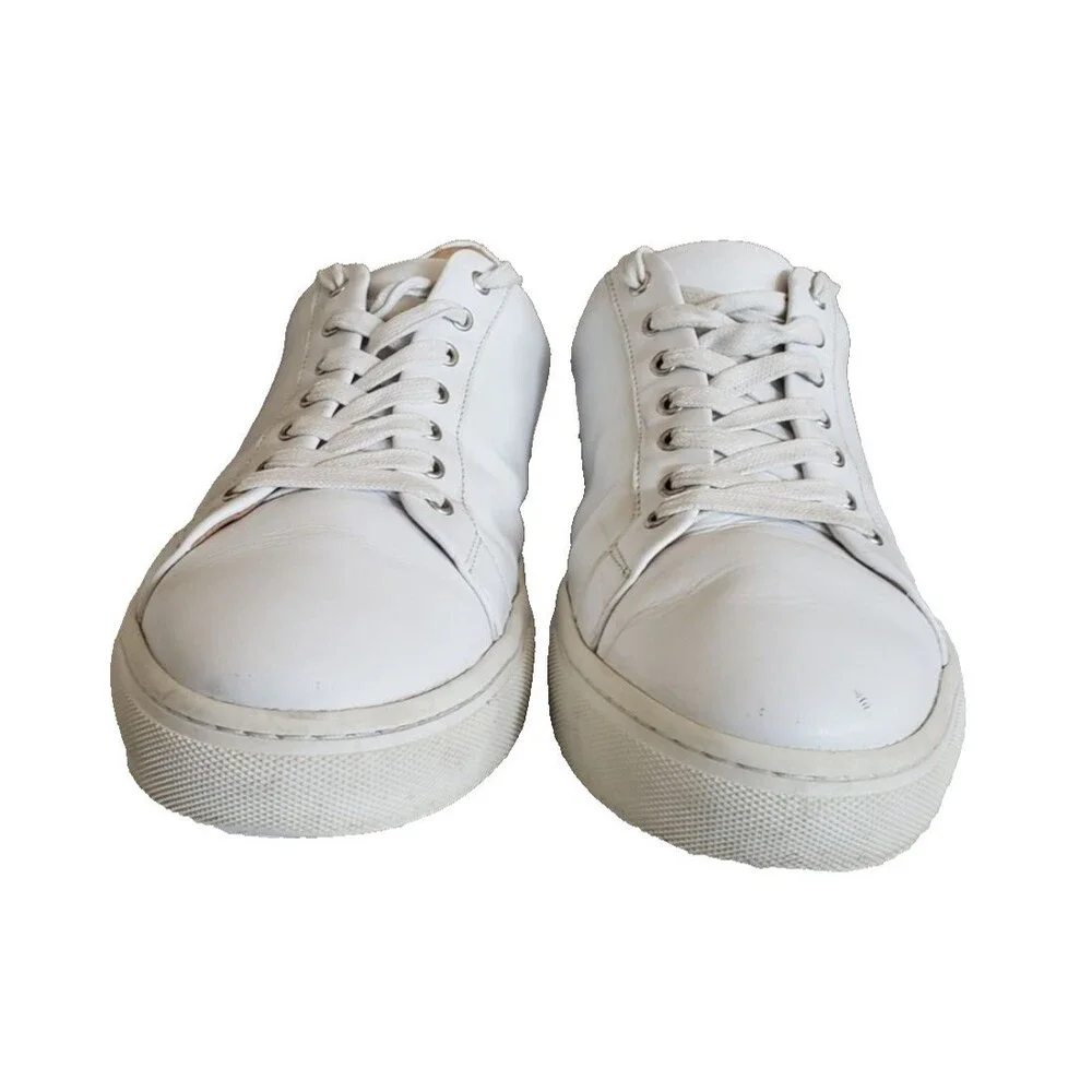 Thursday Everyday Shoes Men's Size 13 White Leather Low Top Casual Sneakers